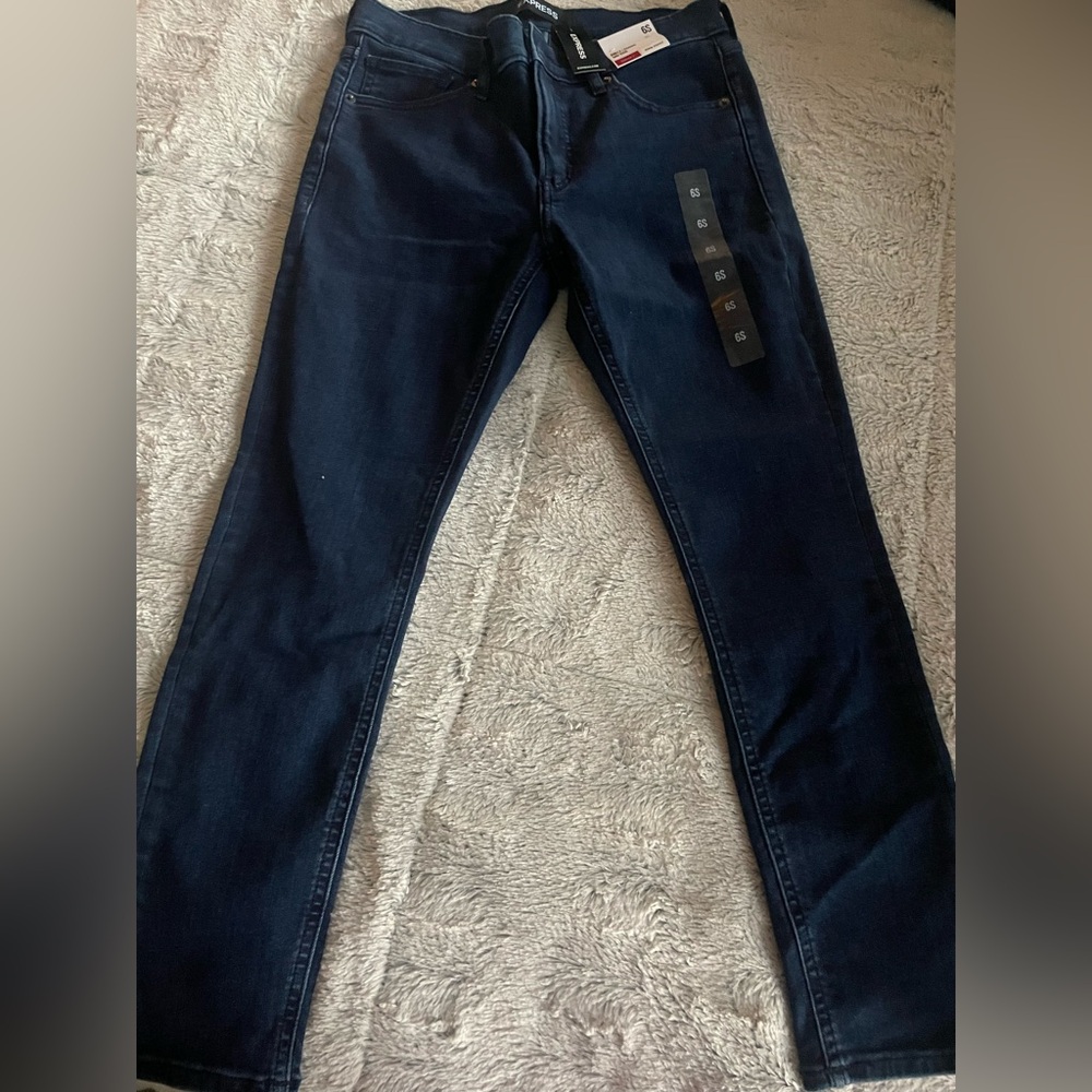 Express size 6S baby blue skinny jeans